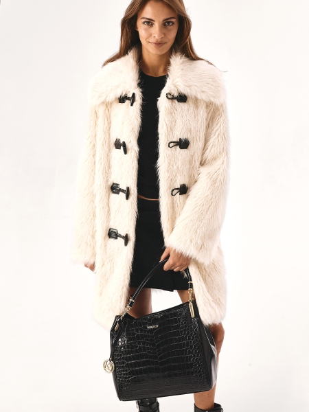 Borsa a tracolla grande nera JENNY