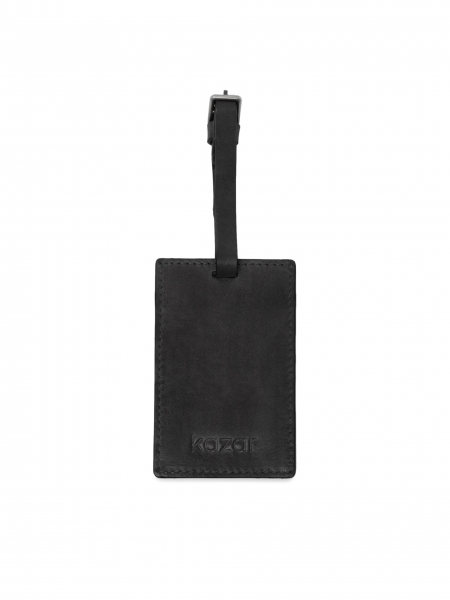 Distintivo da viaggio nero in pelle fiore TOME