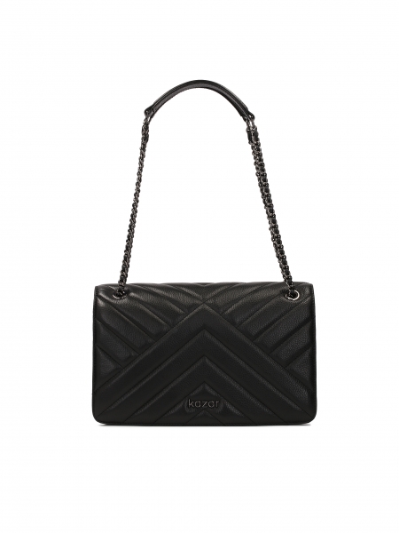 Borsetta nera ornata sospesa a una catena TERN M