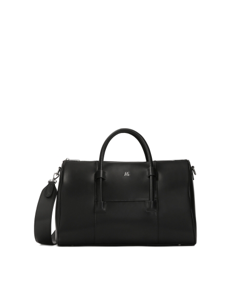 Borsa da viaggio nera a mano e a tracolla KS DELLA