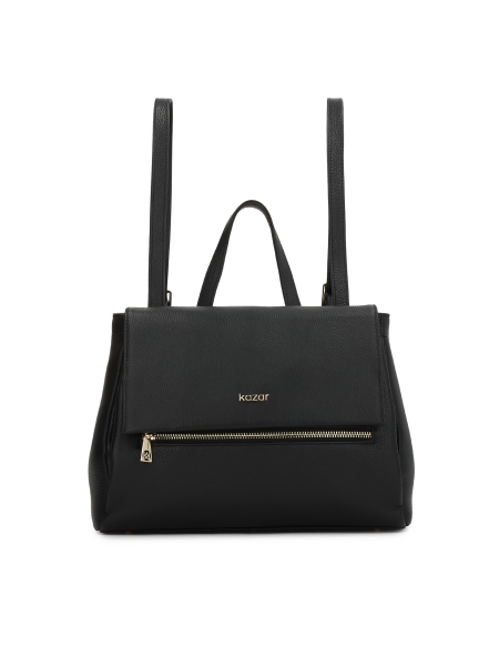 Zaino in pelle con patta MELAINE