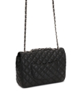 Borsa trapuntata con catena intrecciata a una tracolla in pelle VIDIA
