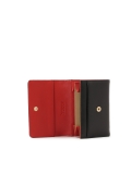 Portafoglio nero con interno rosso MELLY