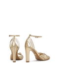 Sandali dorati con cinturini intrecciati FREESIA