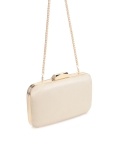 Borsa nuziale beige a forma di scatola rigida LOUISE
