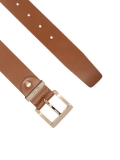 Cintura marrone con fibbia quadrata KALMA