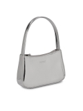 Borsa baguette in pelle argento TILDA