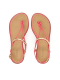 Sandali piatti rosa con decorazioni in metallo FRIDAY