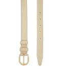 Cintura in pelle di colore neutro KEYA
