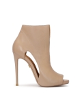 Stivali peep toe beige da donna KANA