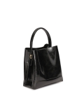 Elegante borsa in pelle nera pieno fiore  LAURIE S