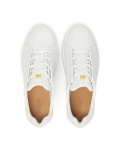 Sneakers bianche con monogramma KAZAR in rilievo MALIA