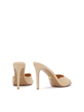 Mules con tacco in pelle beige AUDE