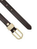 Cintura in pelle marrone scuro NOBLE