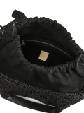 Borsa da spiaggia in rafia nera  HOLIDAY