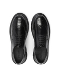 Scarpe casual brogue in pelle nera GRAYDEN