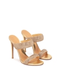 Mules con tacco e cinturini in glitter JOSEFINE