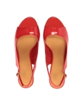 Sandali in vernice rossa con cinturino alla caviglia AUDE