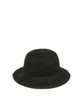 Cappello di paglia nero con monogramma LAGUNA