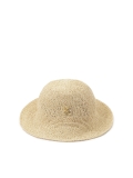 Cappello di paglia beige con monogramma LAGUNA