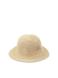 Cappello di paglia beige con monogramma LAGUNA