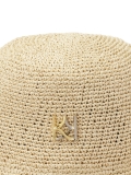 Cappello di paglia beige con monogramma LAGUNA