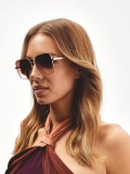 Occhiali da sole eleganti con montatura dorata PARISH