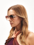 Occhiali da sole eleganti con montatura dorata PARISH