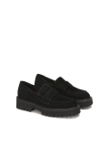 Scarpe slip-on nere in pelle scamosciata ESSEN