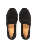 Scarpe slip-on nere in pelle scamosciata ESSEN