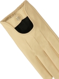 Guanti da auto in pelle liscia beige  GALLIA