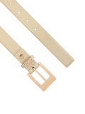 Cintura beige con passante firmato  SALLE