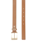 Cintura marrone chiaro con logo in metallo SALLE
