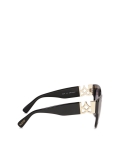 Occhiali da sole neri con aste decorate ISLE