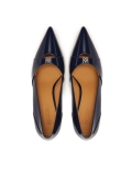 Décolleté con tacco in vernice blu navy FELICIA