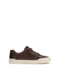 Sneakers da uomo in pelle marrone RAFAC