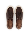 Sneakers da uomo in pelle marrone RAFAC