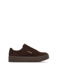 Sneakers in pelle scamosciata marrone MALIA