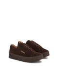 Sneakers in pelle scamosciata marrone MALIA