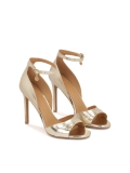 Sandali dorati con tacco incorporato DUNA