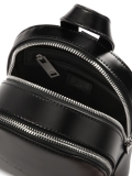 Zaino piccolo in pelle rigida nera BRYCE