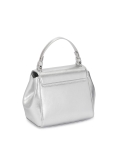 Bauletto argentato con manico e tracolla KRISTENA