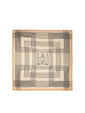Sciarpa quadrata in seta con motivi geometrici  HARNEY