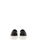 Sneakers slip-on nere con suola bianca KS ETIENNE