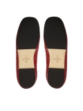Ballerine rosse con suola in cuoio KS AVRIL