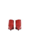 Stivali rossi con tacco basso KS IDALIA