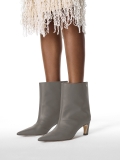 Stivali grigi con tacco gattino KS BELLISI