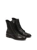 Stivali neri decorati con rivetti INCA