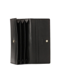 Portafoglio classico in pelle nera FRANCINE