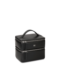 Borsa cosmetica in pelle rigida a due livelli DAISY